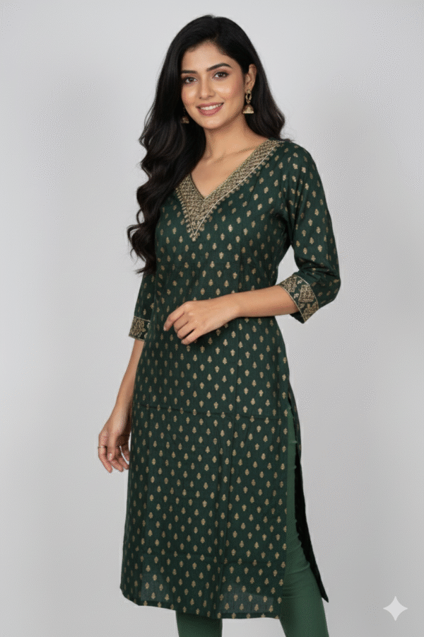 Gold-Print Kurti