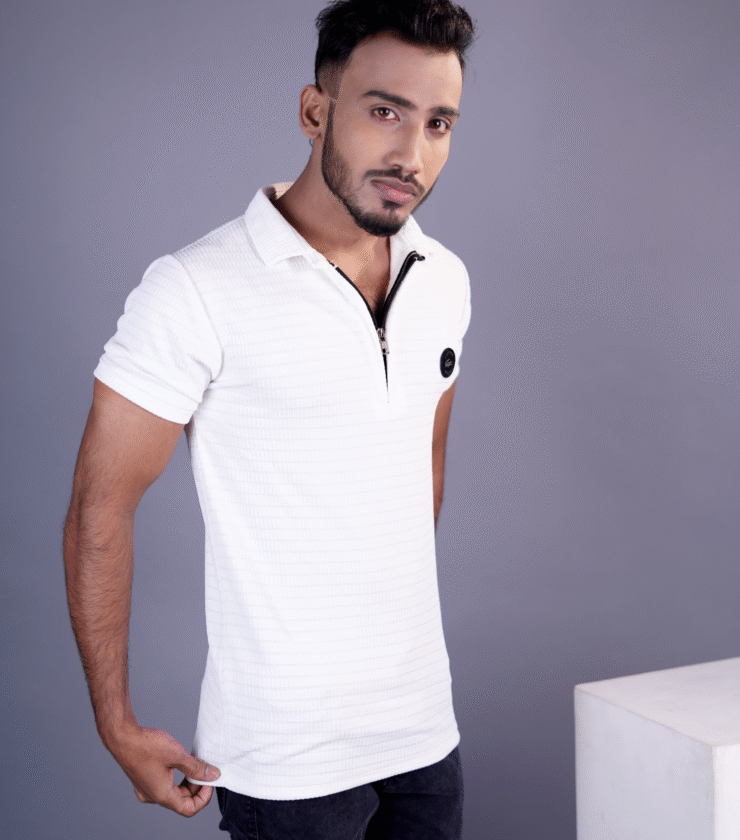 Abstract Print Short-Sleeve T-Shirt