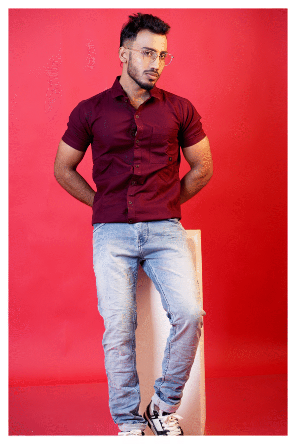 men’s casual button-down shirt