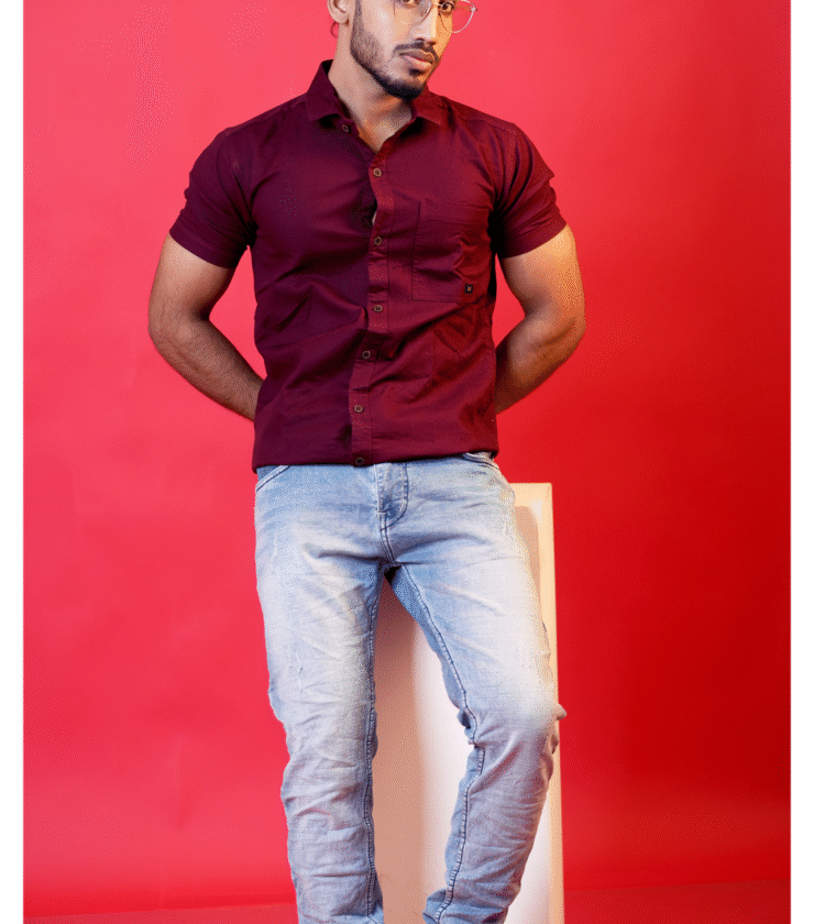 men’s casual button-down shirt