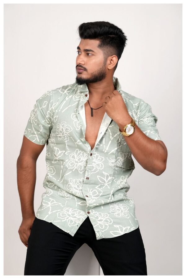 Floral Print Short-Sleeve Shirt