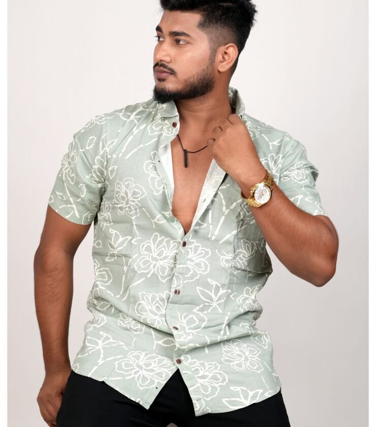 Floral Print Short-Sleeve Shirt