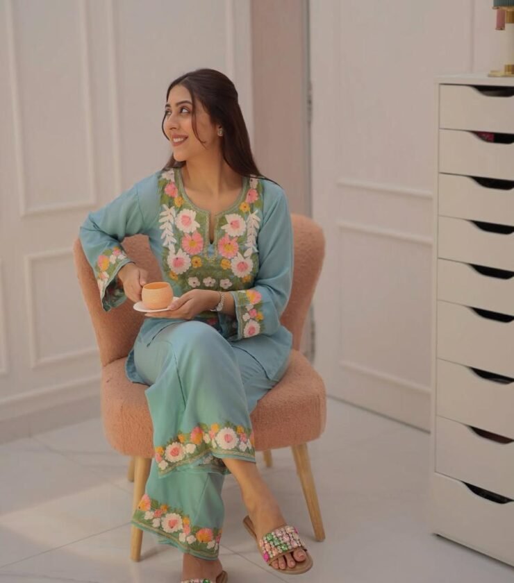 Embroidered Co-ord Set