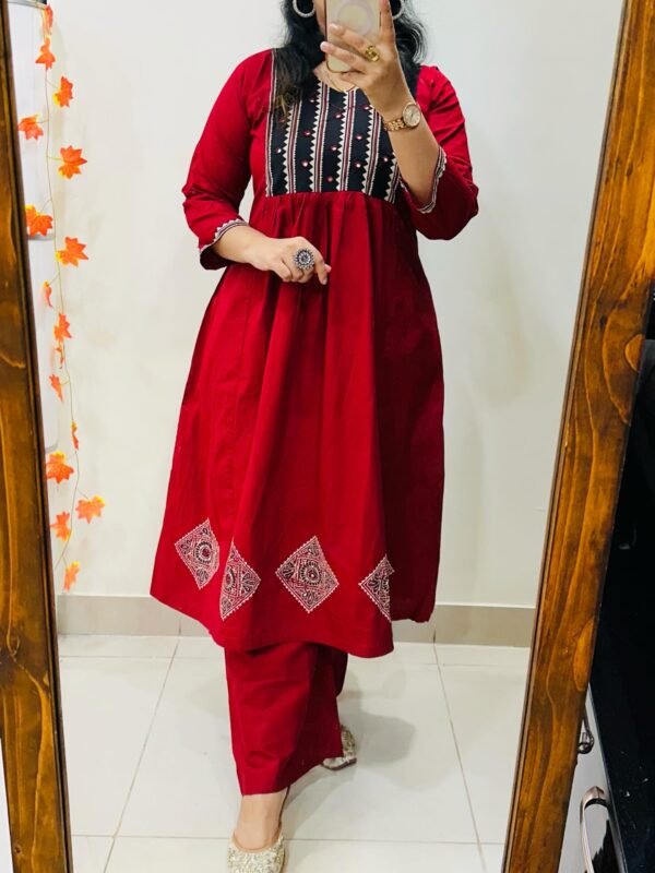 Straight Kurti Palazzo set
