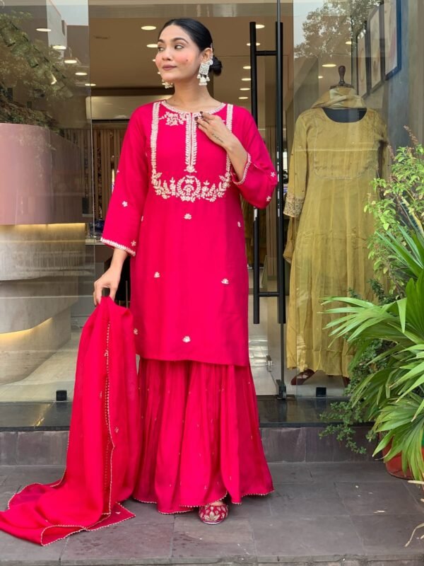 PARTY WEAR SHARARA 3PCS