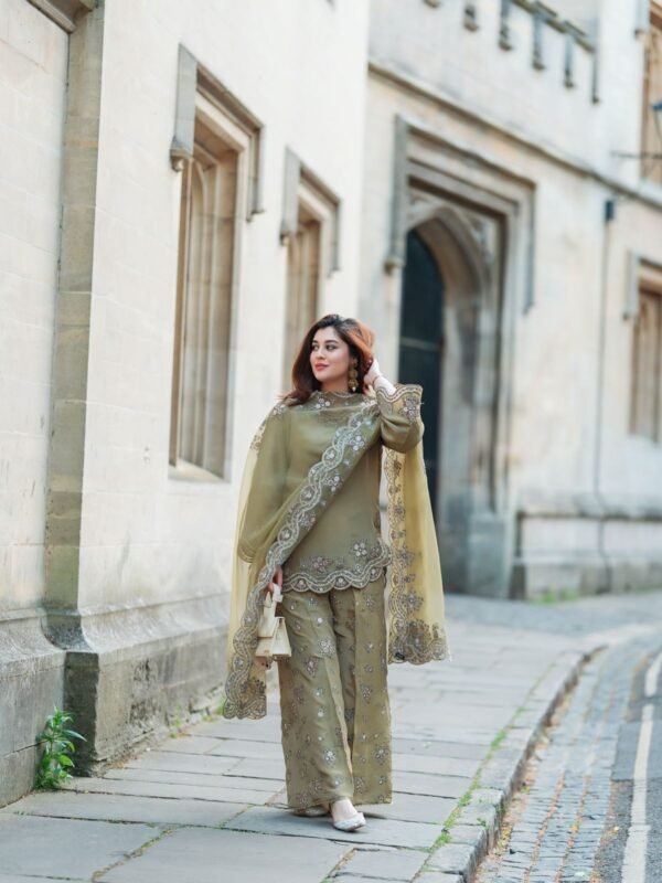 Crep Silk Top-Bottom And Dupatta Set