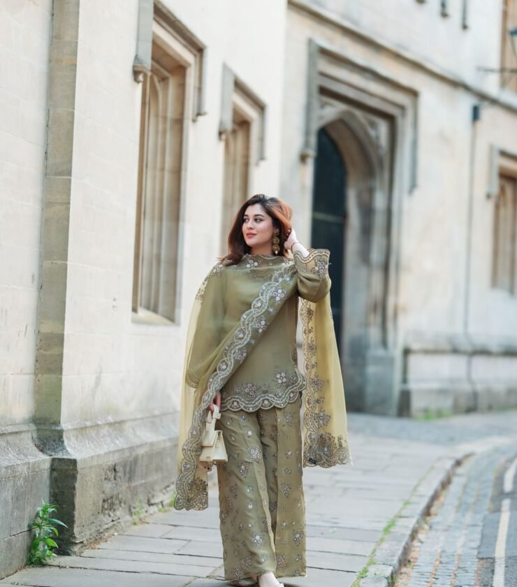 Crep Silk Top-Bottom And Dupatta Set