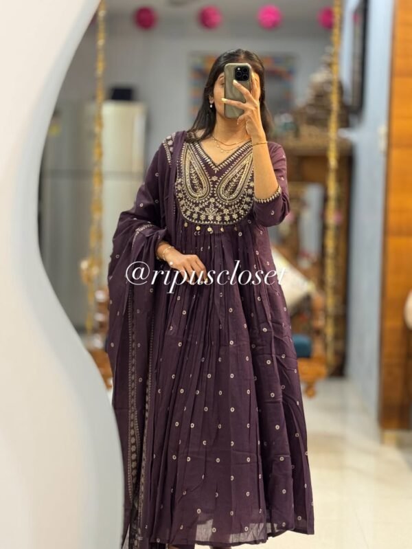 Cotton set  printed floral kurta