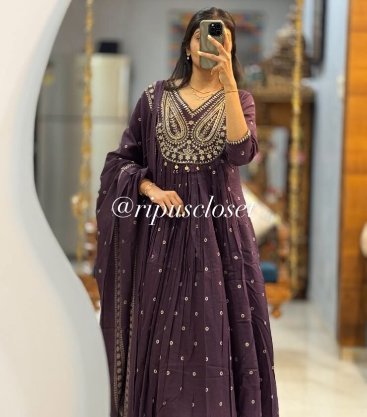 Cotton set  printed floral kurta