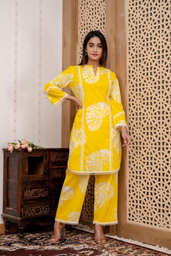 leaf print co-ord set