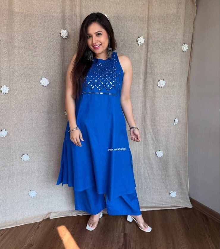 Stylish Ethnic kurta plazo set