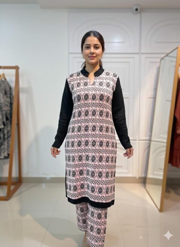Hairwool straight Kurta set with