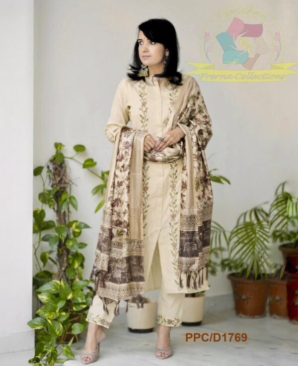 Embroidery design all over kurti
