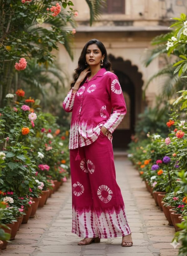 soft Reyon slub kurta cord set