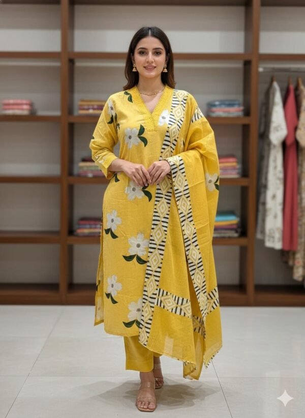 Elegant Cotton 3-Pc Set