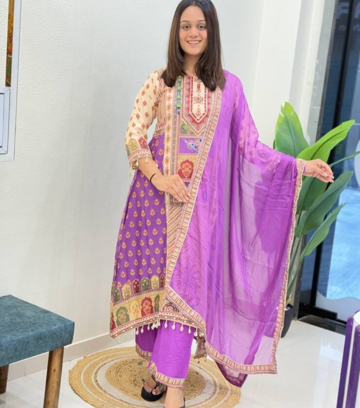 JASOOD FULL ANARKALI KODI ROUND SET