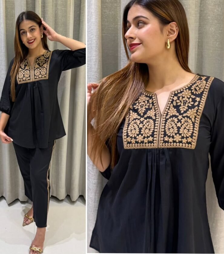 Cotton Short Top with Pent