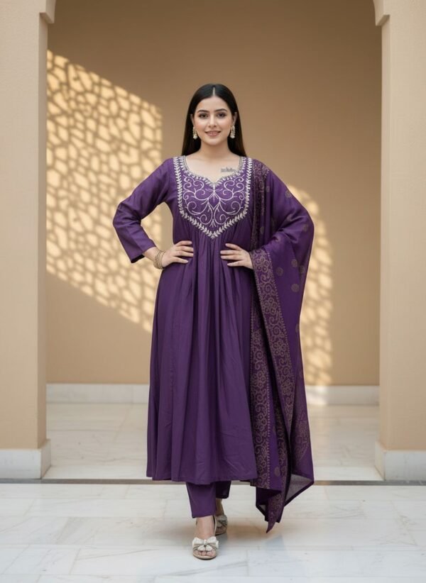 Chanderi Suit Set