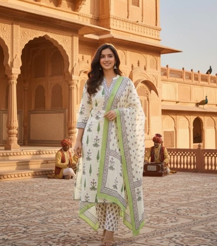 Pure fine Cotton fabric Kurti