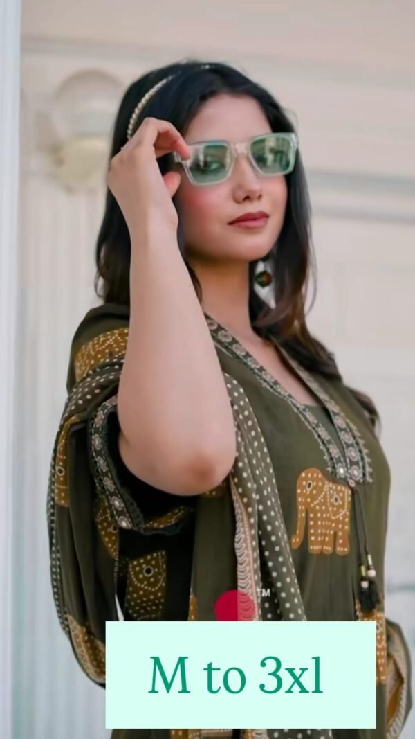 Pure cotton kurta pent dupatta set