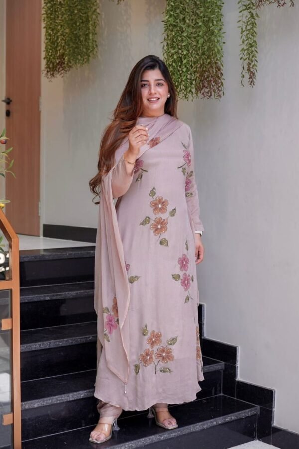 3 PIECE STYLISH A-line KURTI