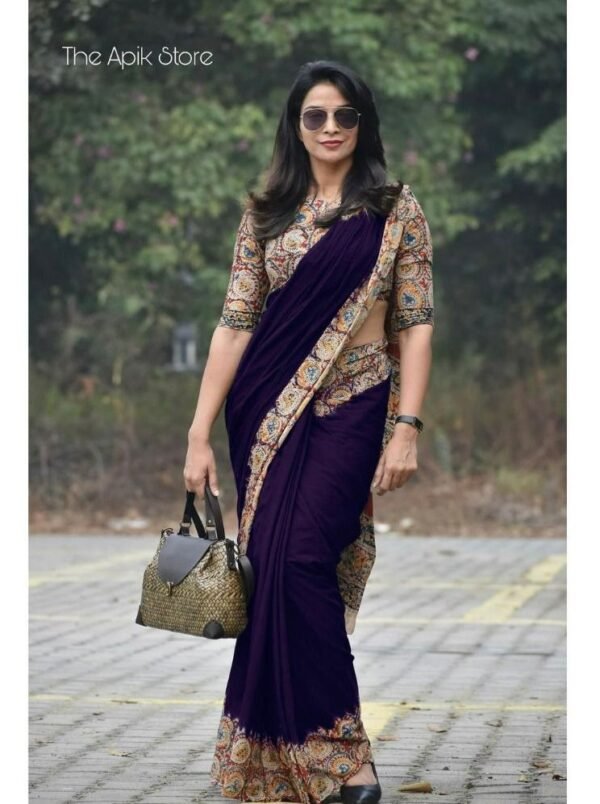 solid  fabric saree
