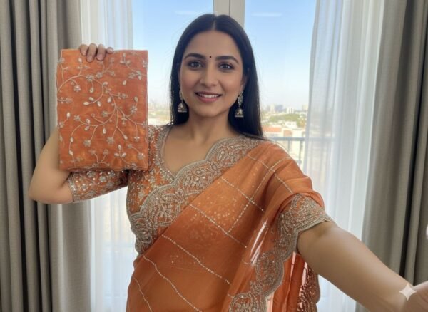 translucent fabric saree