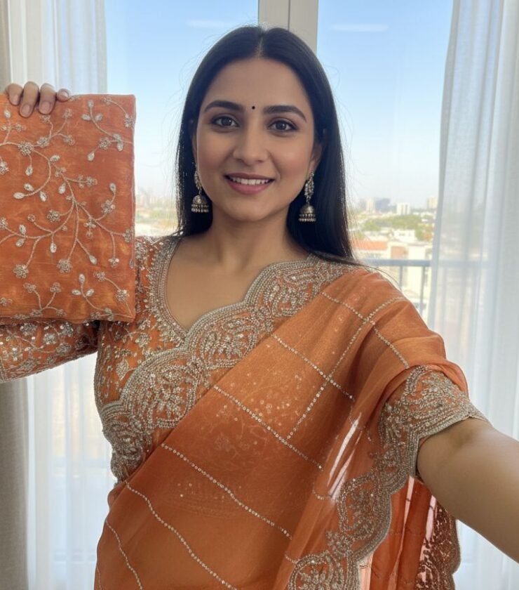 translucent fabric saree